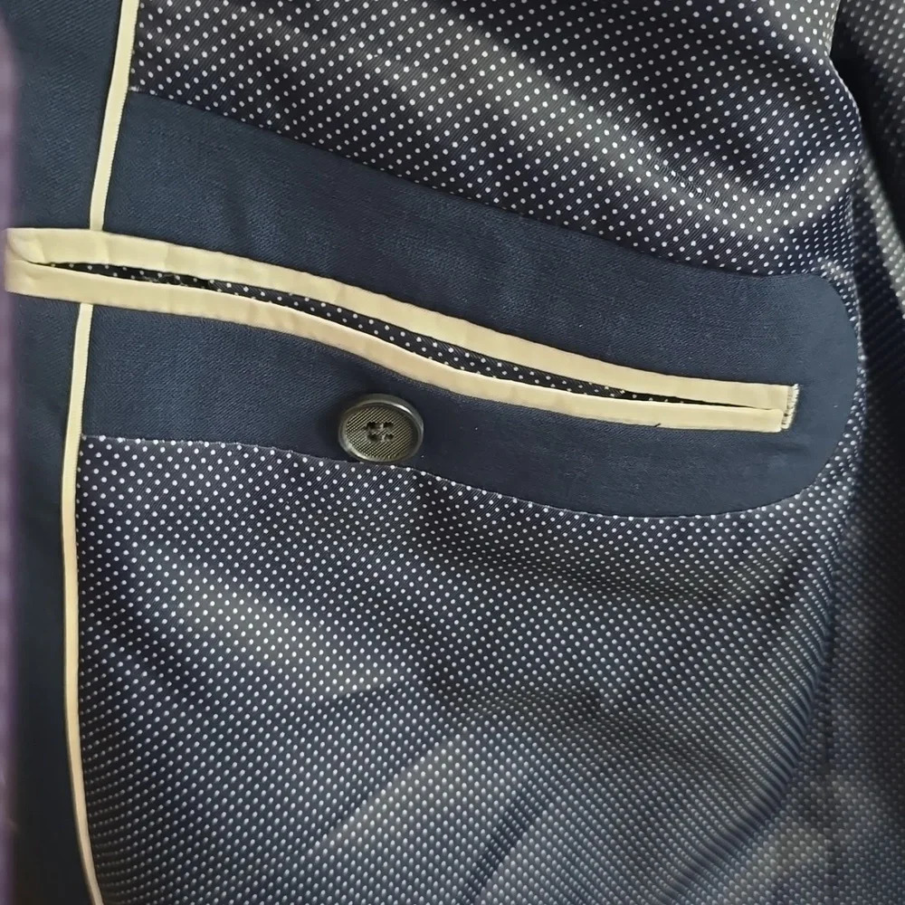 M&S COLLECTION-NWOT  Wool Blend Skinny Fit Stretch Suit Jacket - Picture 10 of 14